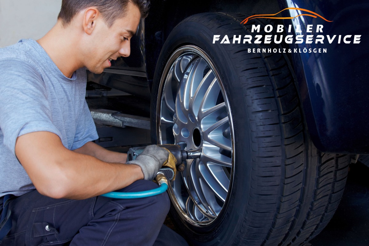 Radwechsel beim Mobilen Fahrzeugservice Bernholz & Kl�sgen