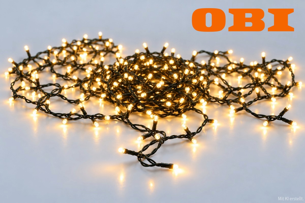 Festliche Beleuchtung drinnen & drau�en: LED Lichterkette mit 400 warmwei�en Lichtern!