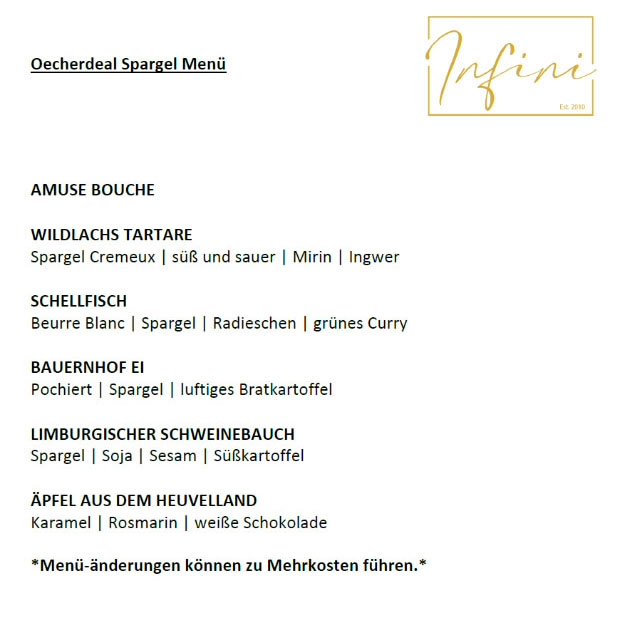 OecherDeal prsentiert das Spitzenrestaurant Infini