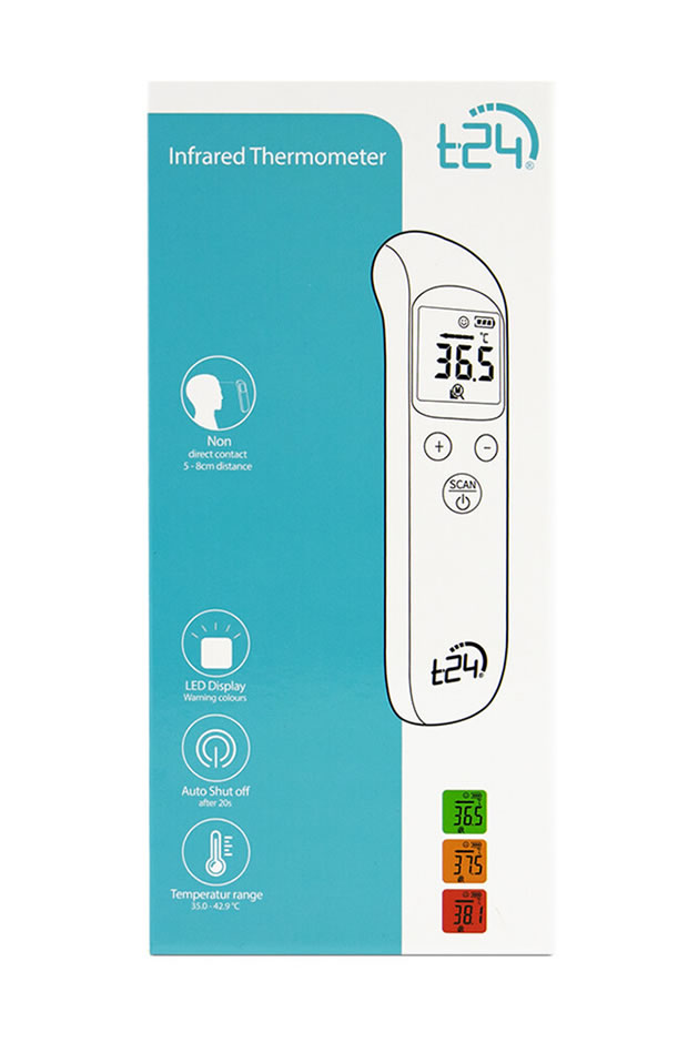 OecherDeal prsentiert Sellers mit einem berhrungslosen Fieberthermometer